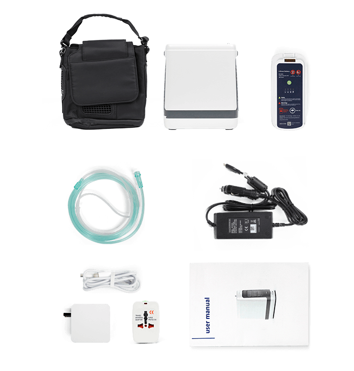 Portable Oxygen Concentrator with 15 Pulse Dose Flow Settings, Up to 5
